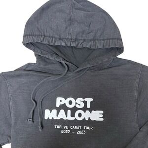 Post Malone Twelve Carat Tour‎ 2022/23 Hoodie Pullover Sweatshirt Black Men's S